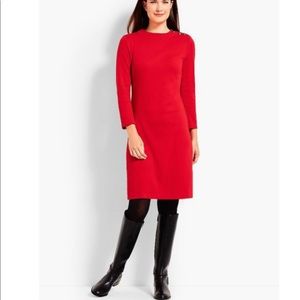 Talbots red mock turtleneck dress M